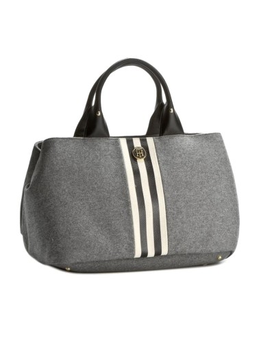 TOMMY HILFIGER BOLSO AW0AW03438_GR GRIS (COW)